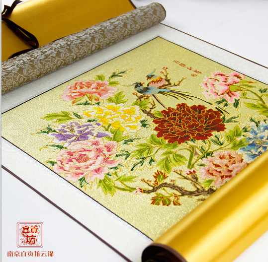 中秋佳节新意礼品，南京云锦，寓意好，有文化内涵