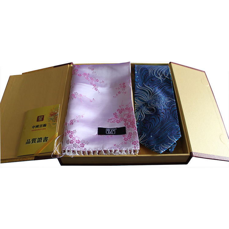 云锦领带围巾礼盒